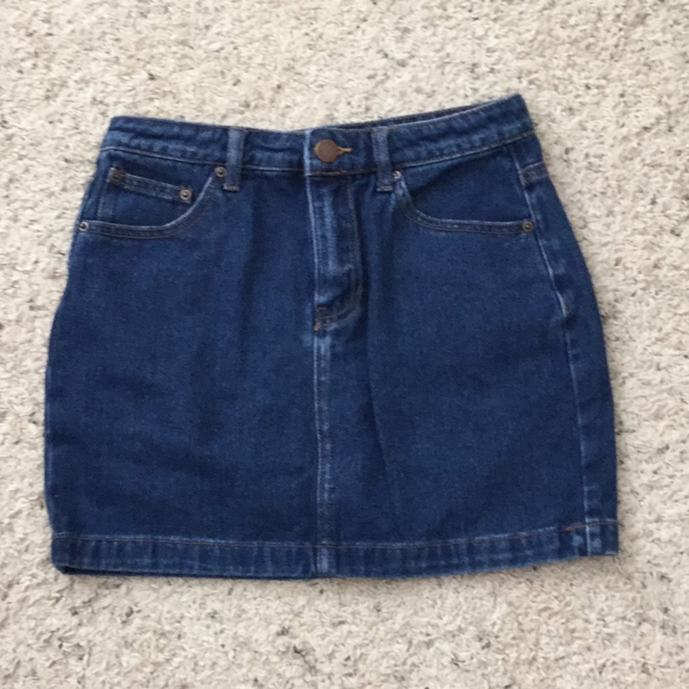 Jean mini skirt